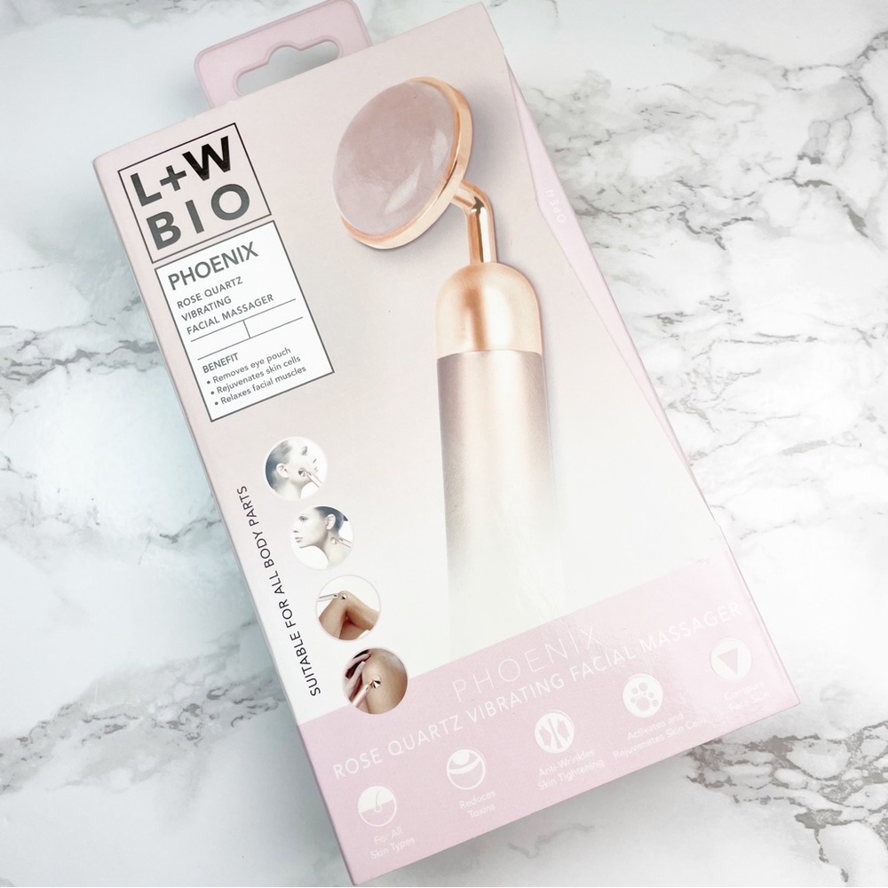 PHOENIX - Rose Quartz Vibrating Facial Roller